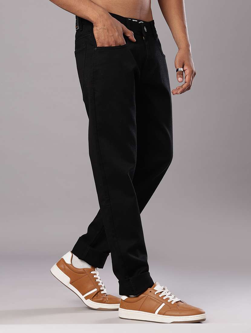 men solid mid rise straight fit jean - 21979508 -  Standard Image - 1