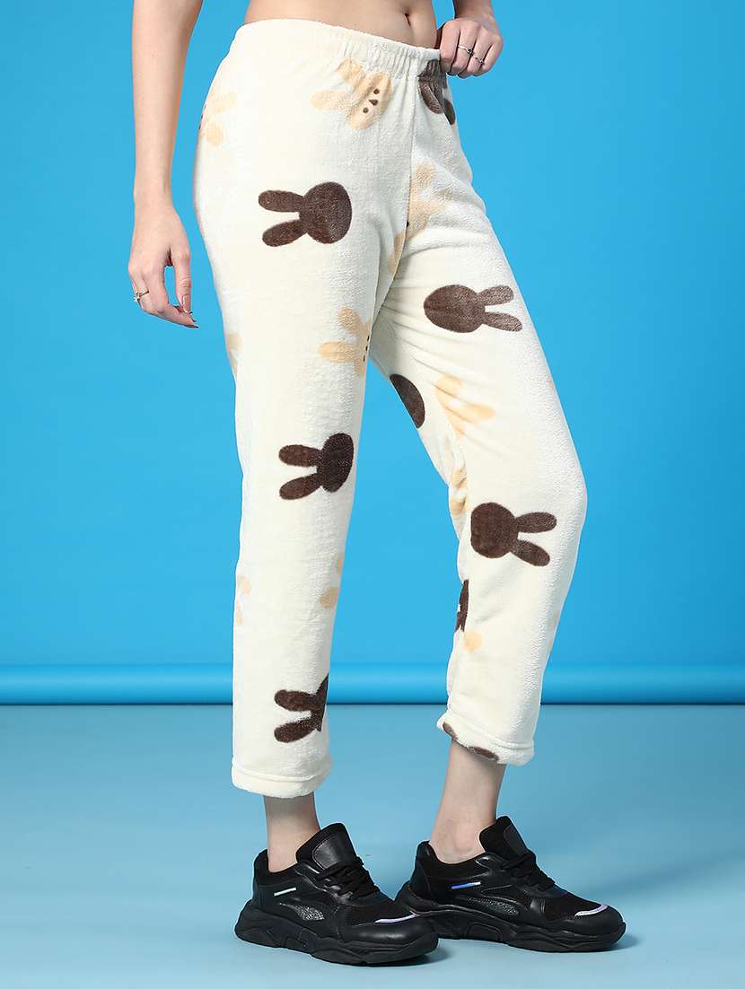 women printed mid rise winter wear pyjama - 21979677 -  Standard Image - 1