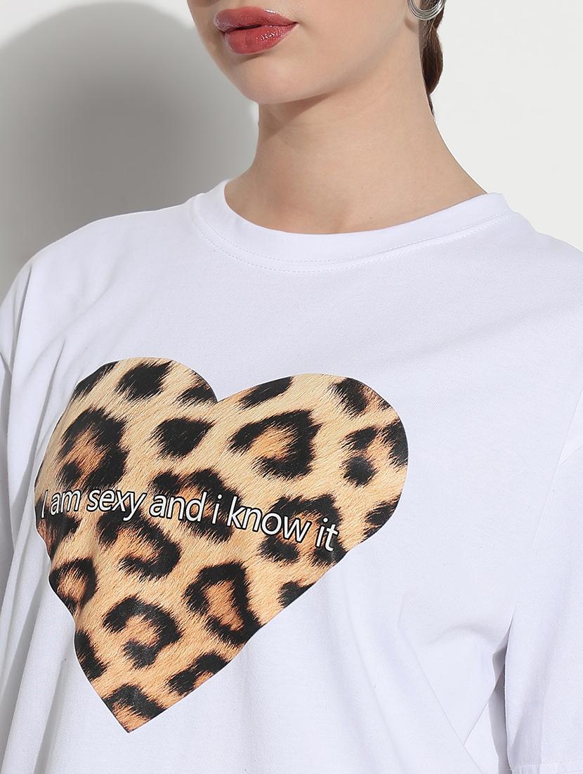 women printed short sleeve oversized t-shirt - 21979754 - Standard Image - 4