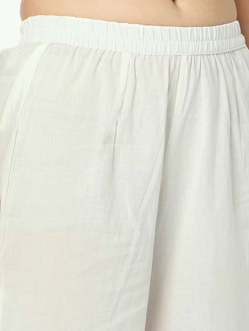 women three quarter sleeve kurta palazzo with dupatta set - 21979784 -  Standard Image - 6