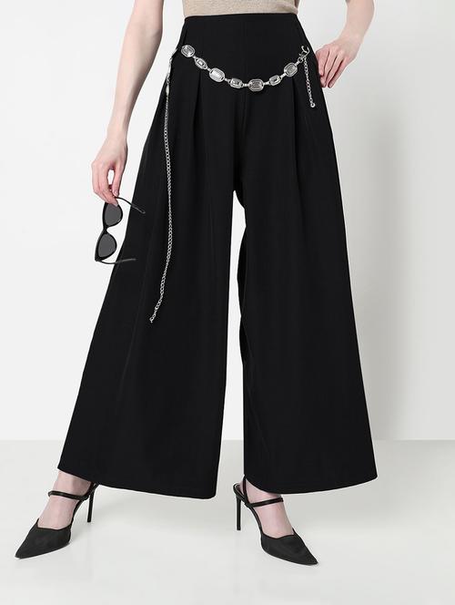 black cotton trousers - 21979819 -  Standard Image - 0
