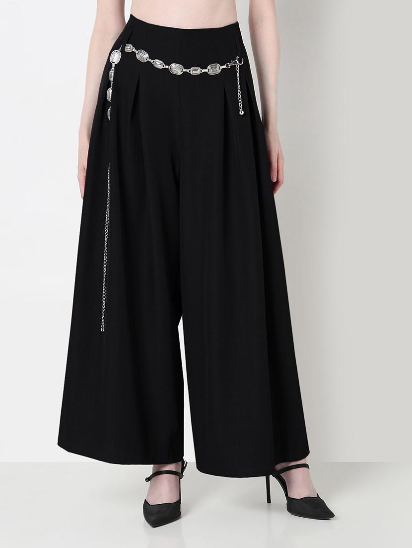 black cotton trousers - 21979819 -  Standard Image - 1
