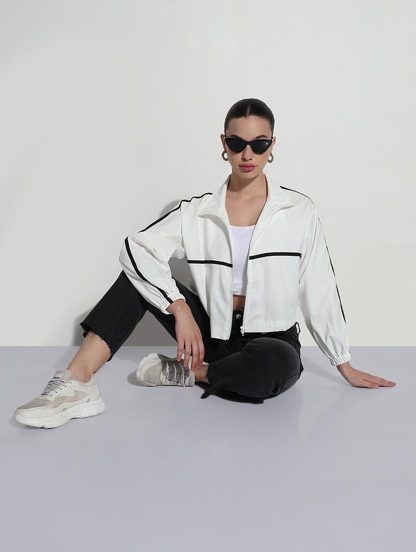 women tapered long sleeve windcheater jacket - 21979832 - Standard Image - 4