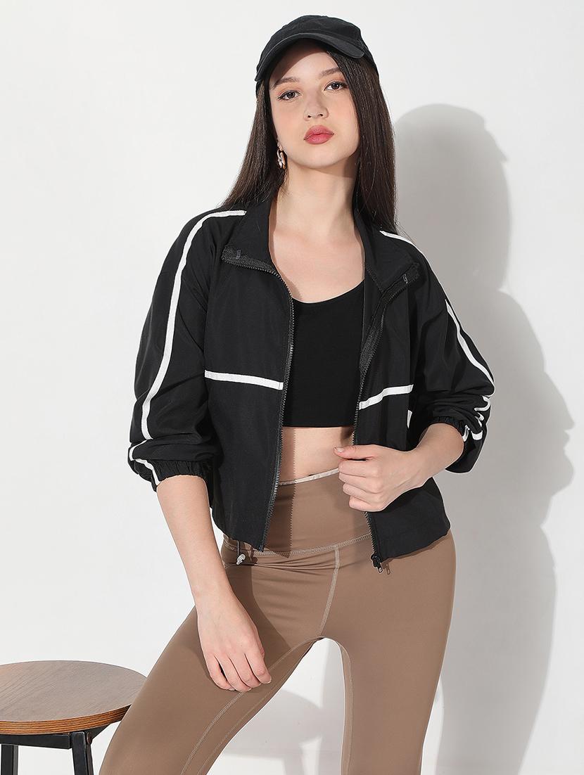 black nylon regular jacket - 21979833 - Zoom Image - 0