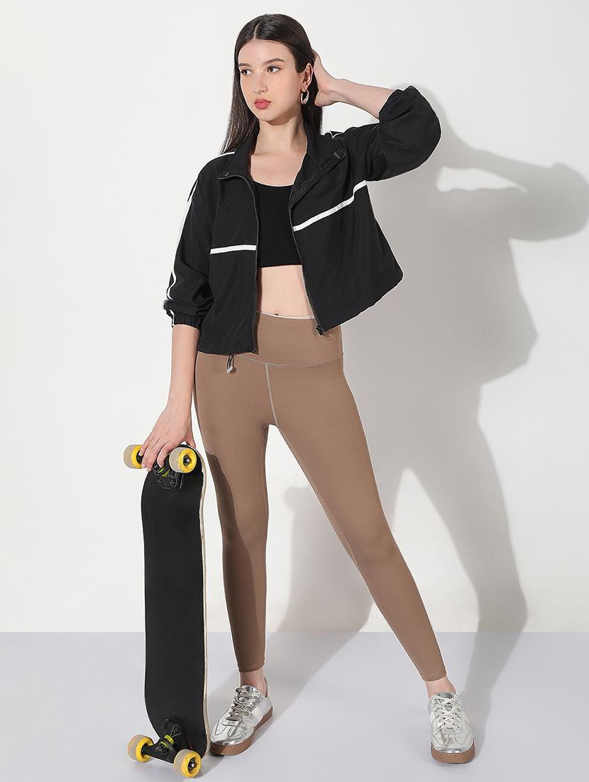 black nylon regular jacket - 21979833 - Standard Image - 4