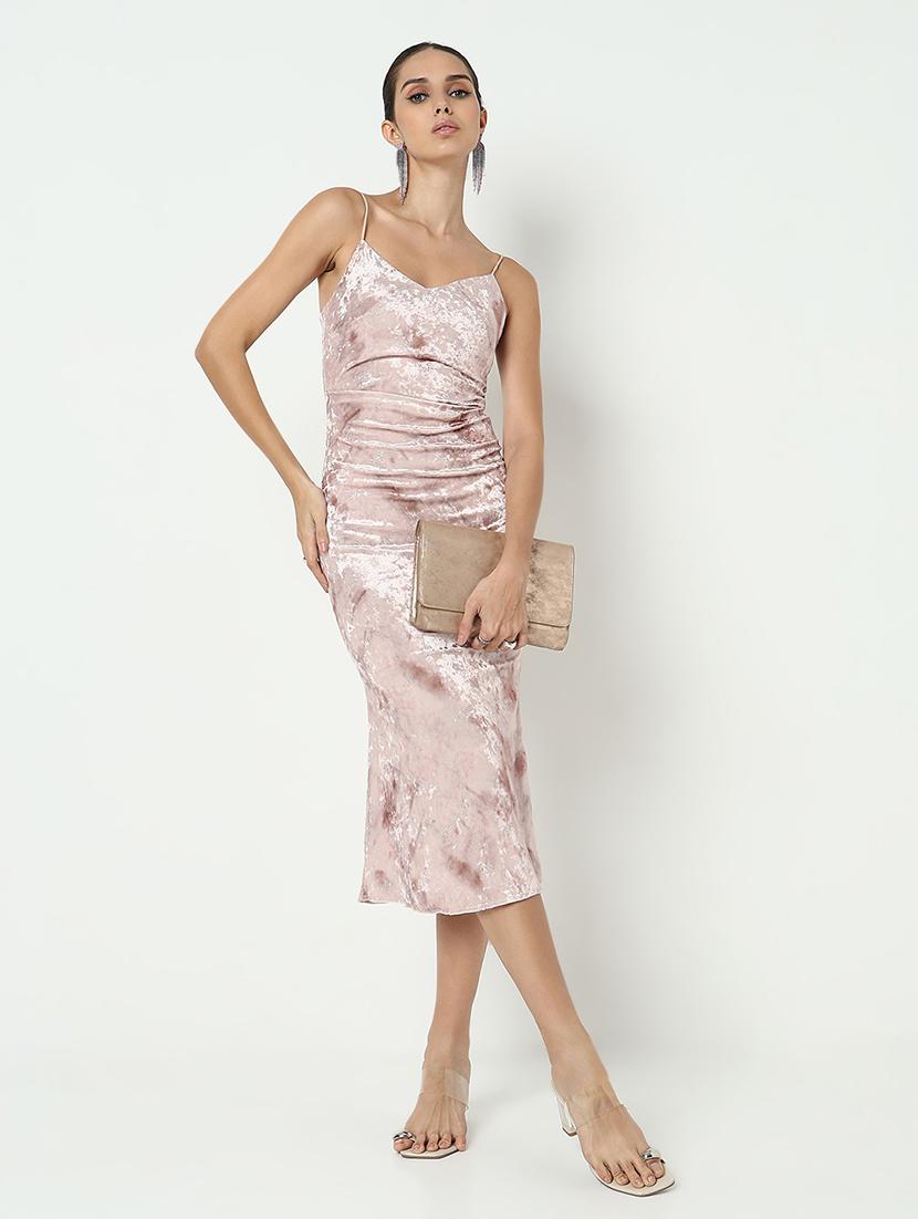 women printed shoulder strap bodycon dress - 21979876 -  Standard Image - 1