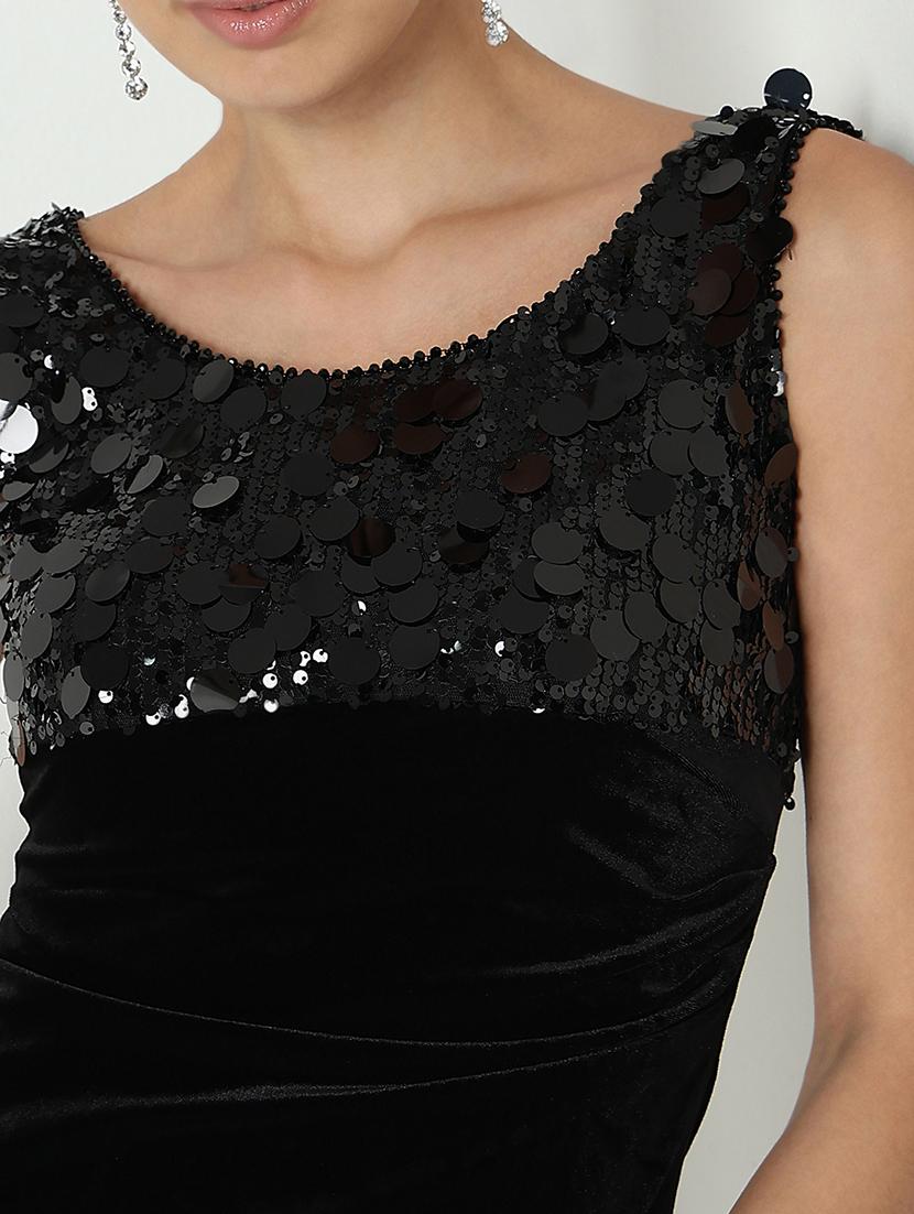 women sequined sleeveless bodycon dress - 21979883 - Standard Image - 4