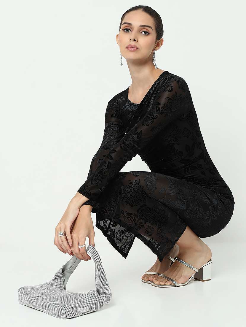 women self designed long sleeve bodycon dress - 21979884 -  Standard Image - 4