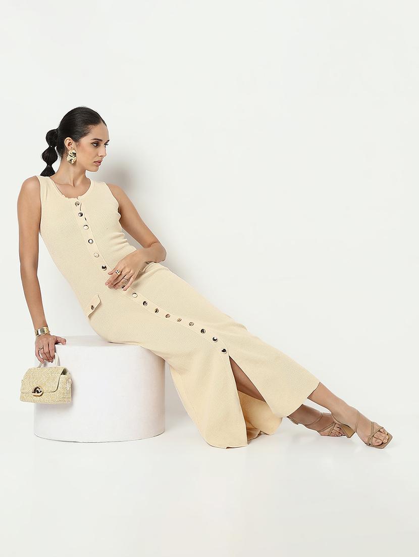 women solid sleeveless maxi bodycon dress - 21979888 - Standard Image - 6