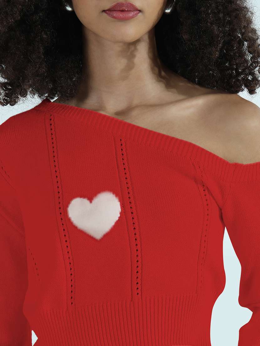 women self designed long sleeve crop top - 21979965 -  Standard Image - 4