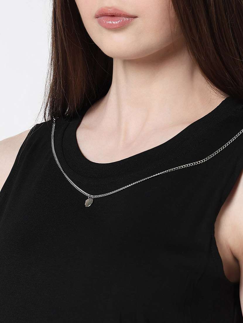 women checkered collared crop top with slip - 21979975 -  Standard Image - 6