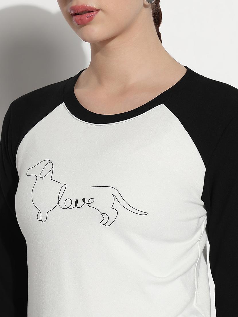 women color blocked long sleeve t-shirt - 21979986 - Standard Image - 4