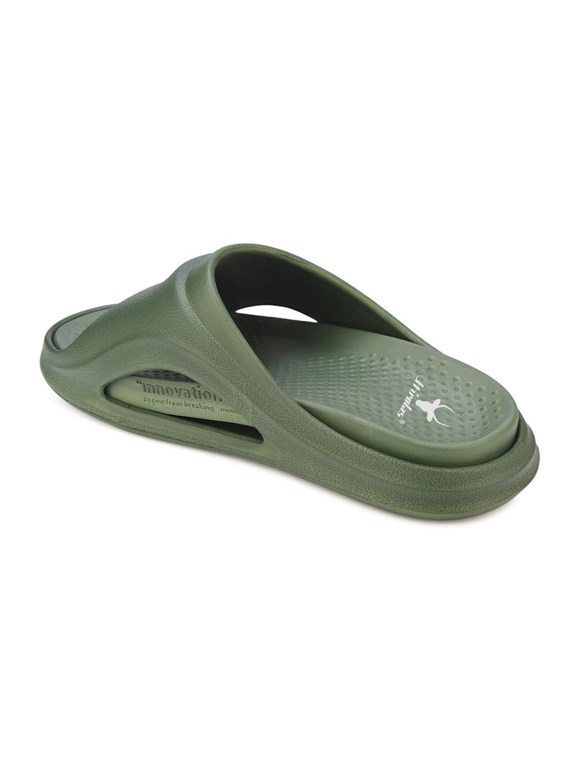 men olive solid slider - 21980071 - Standard Image - 4