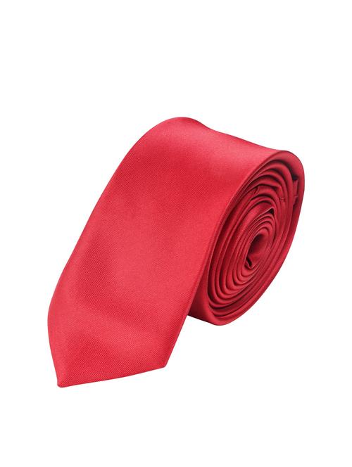 men's red solid polyester formal tie - 21980304 -  Standard Image - 0