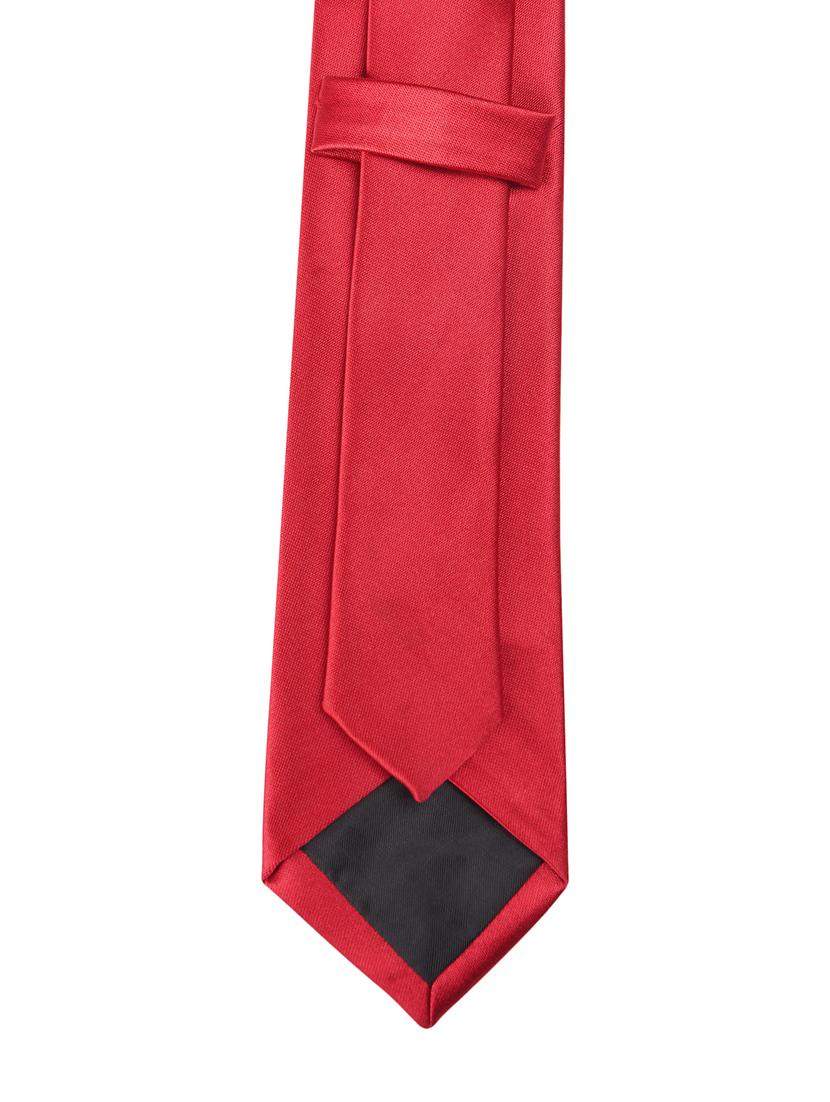 men's red solid polyester formal tie - 21980304 -  Standard Image - 1