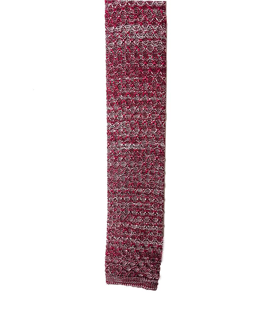 men maroon self designed tie - 21980313 - Standard Image - 4