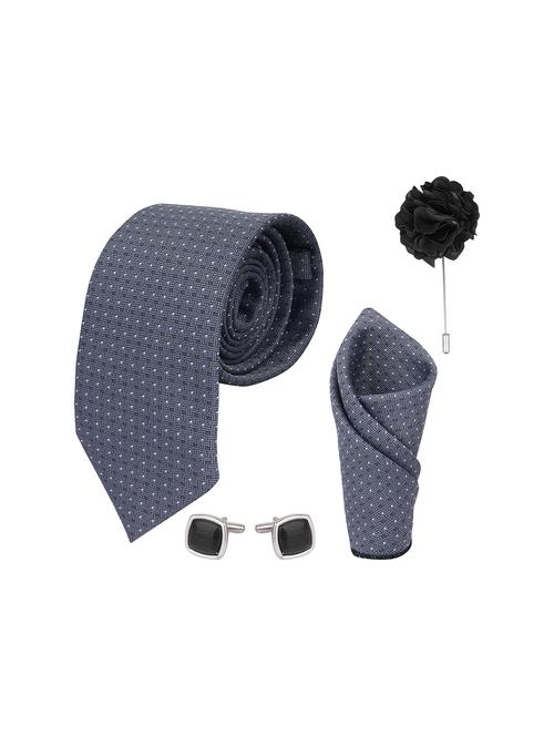 necktie gift set with pocket square cufflinks & brooch pin tie for men - 21980334 -  Standard Image - 0