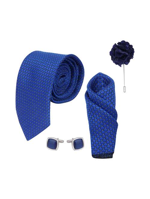 necktie gift set with pocket square cufflinks & brooch pin tie for men - 21980335 -  Standard Image - 0