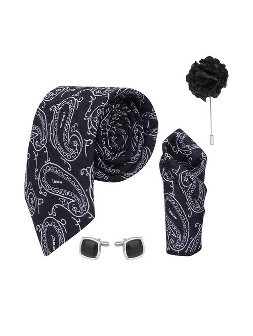 necktie gift set with pocket square cufflinks & brooch pin tie for men - 21980337 -  Standard Image - 0
