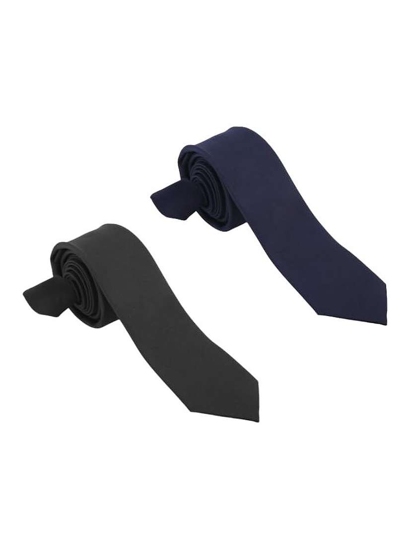 men pack of 2 black solid tie - 21980339 - Zoom Image - 0