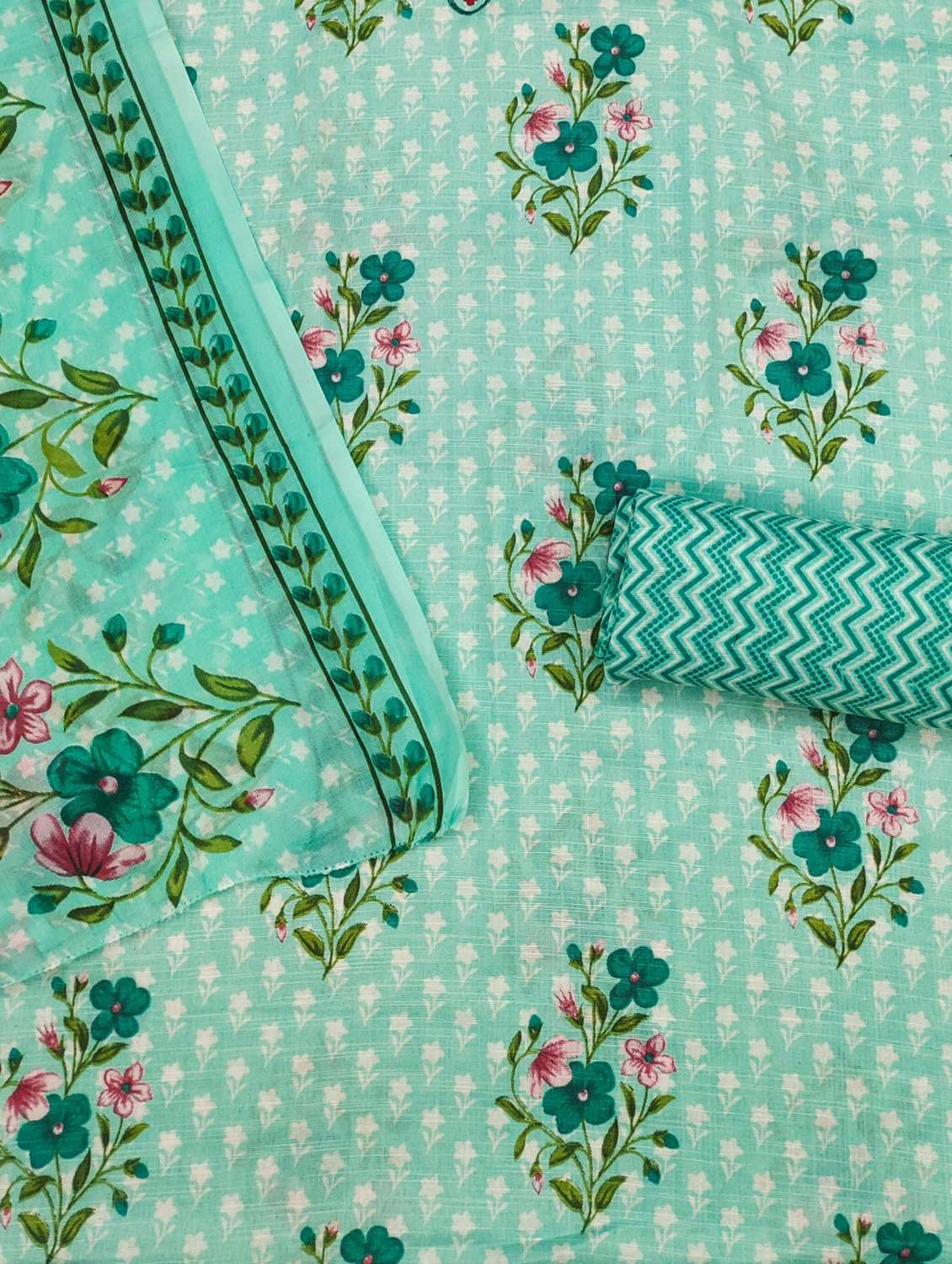 women floral embroidered unstitched suit set - 21980348 -  Standard Image - 1