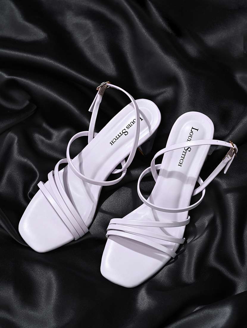 women beige strappy block heel sandal  - 21980375 -  Standard Image - 1