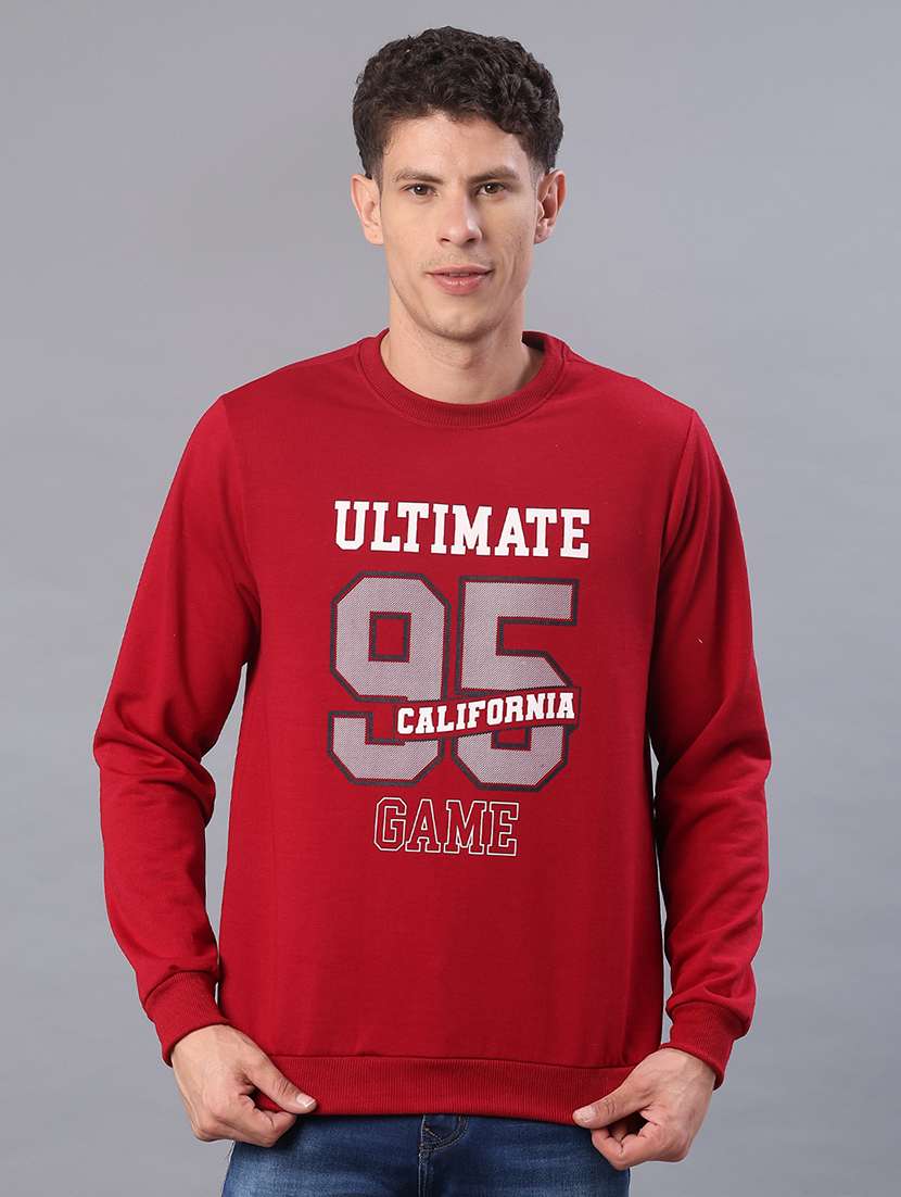 men printed long sleeve sweatshirt - 21980457 -  Standard Image - 1