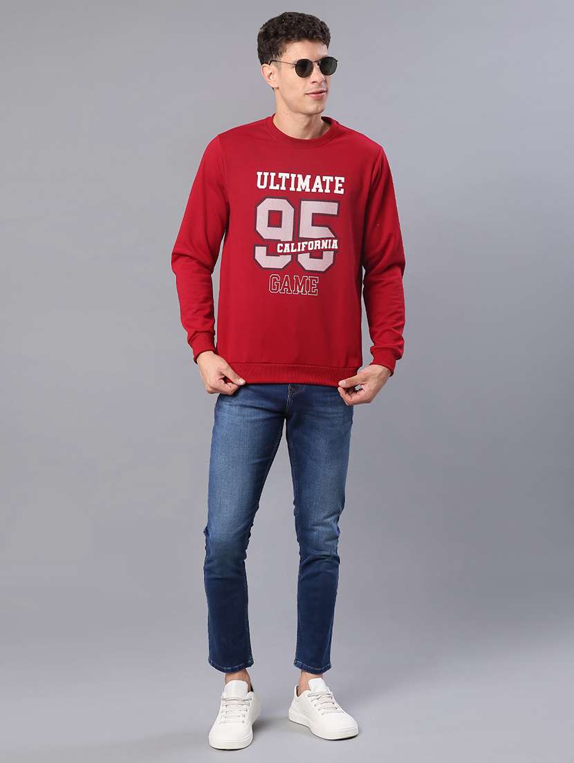 men printed long sleeve sweatshirt - 21980457 -  Standard Image - 4
