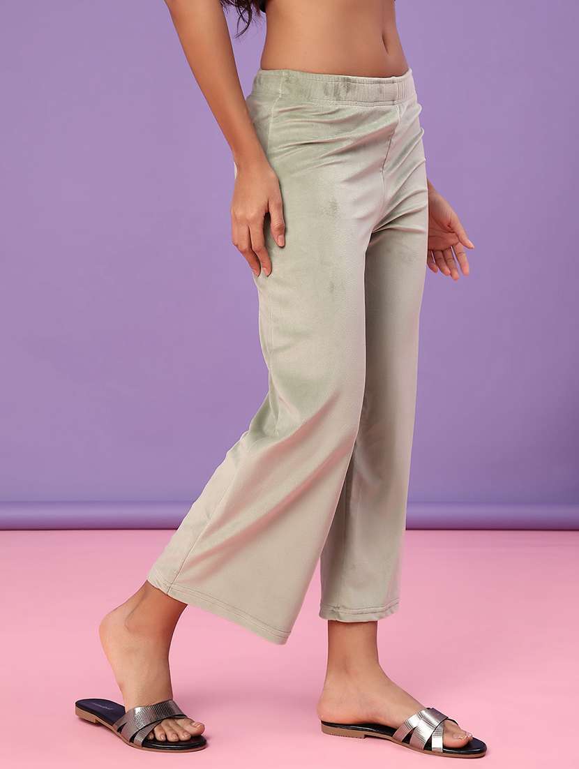 women solid mid rise winter wear pyjama - 21980462 -  Standard Image - 1