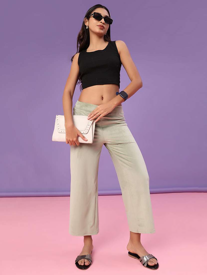 women solid mid rise winter wear pyjama - 21980462 -  Standard Image - 4