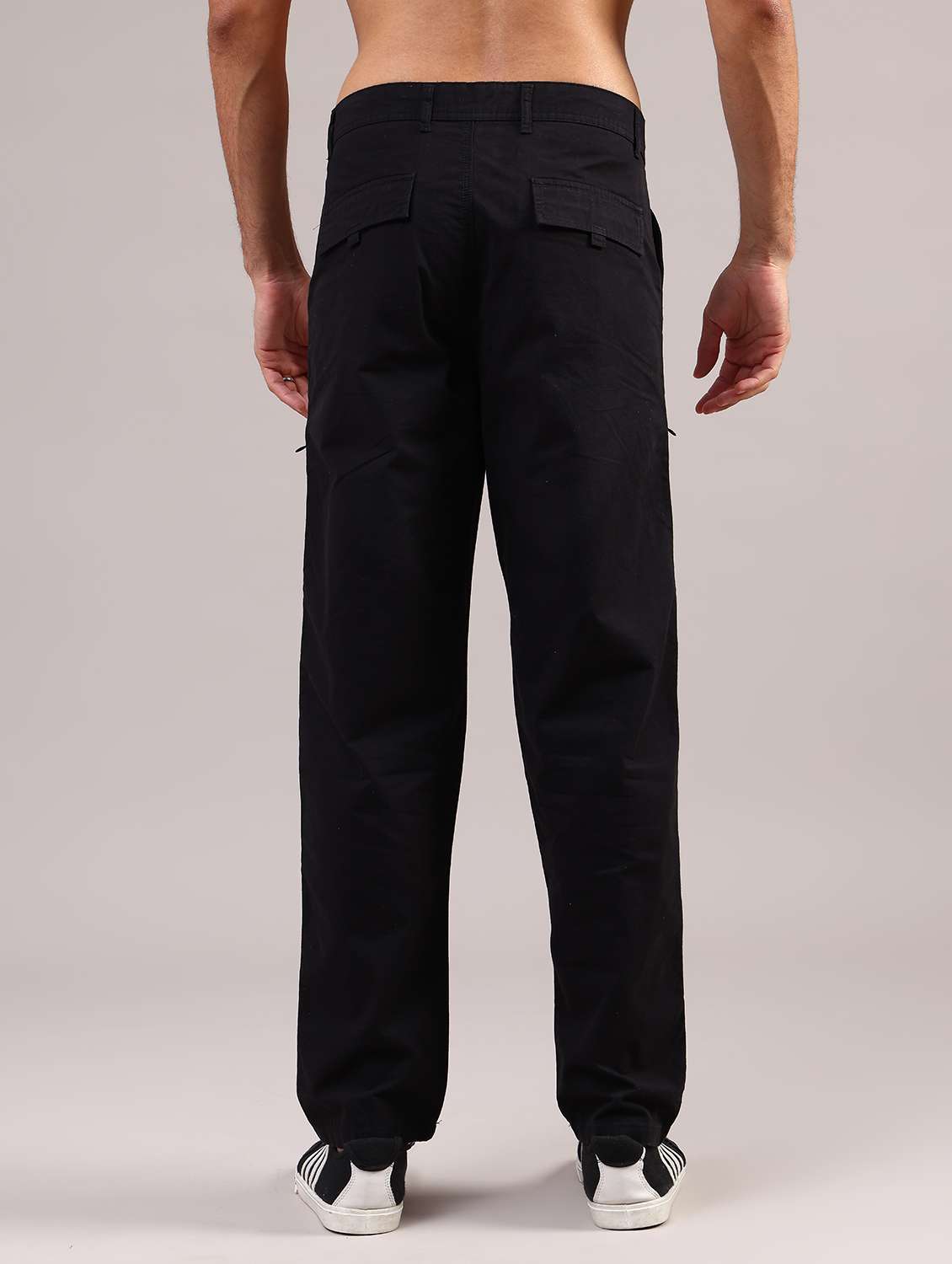 women solid mid rise staright fit chinos  - 21980493 -  Standard Image - 4