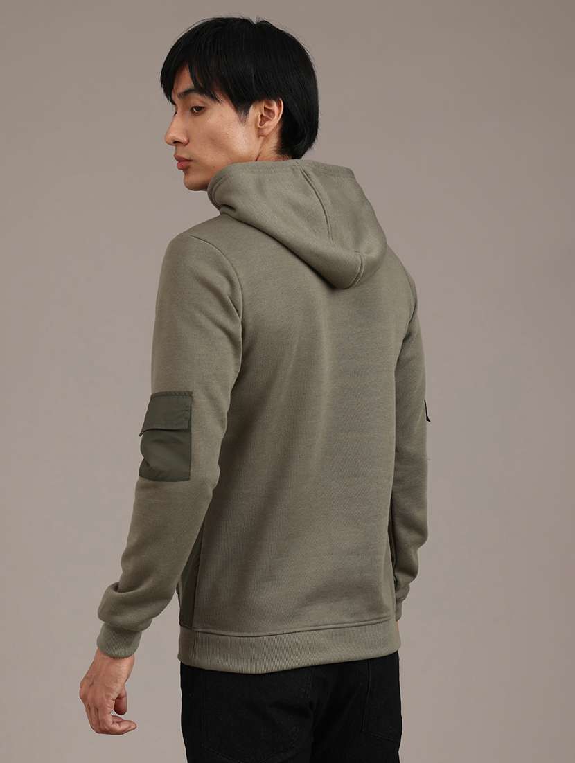 men printed long sleeve hooded sweatshirt - 21980509 -  Standard Image - 4