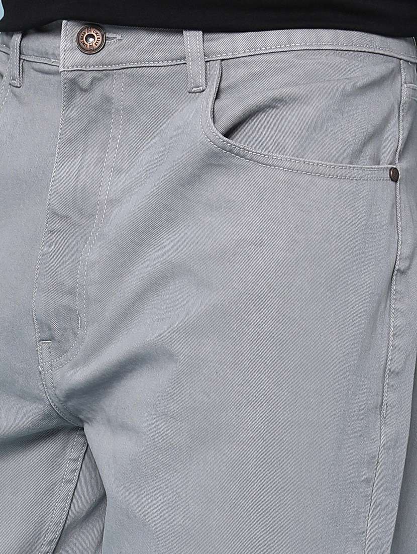 men plain mid rise full length straight jeans - 21980753 -  Standard Image - 1