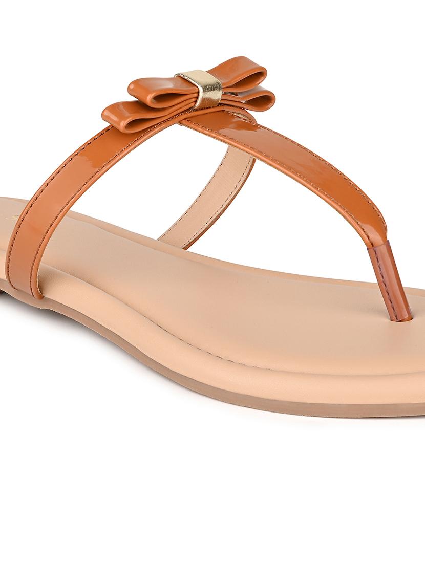 women beige solid slip on sandal - 21980893 - Standard Image - 4