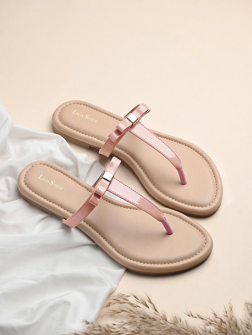 women nude solid slip on flats - 21980895 - Zoom Image - 0