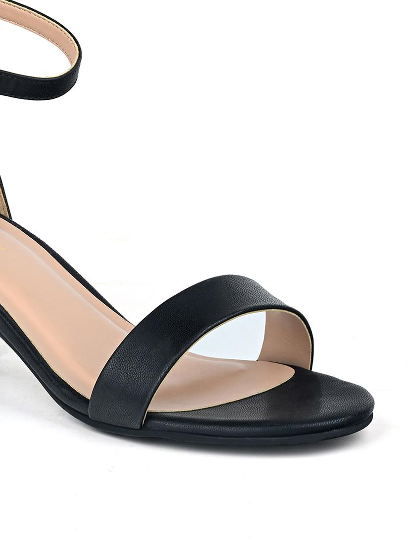 women solid ankle strap block sandal - 21980908 - Standard Image - 4