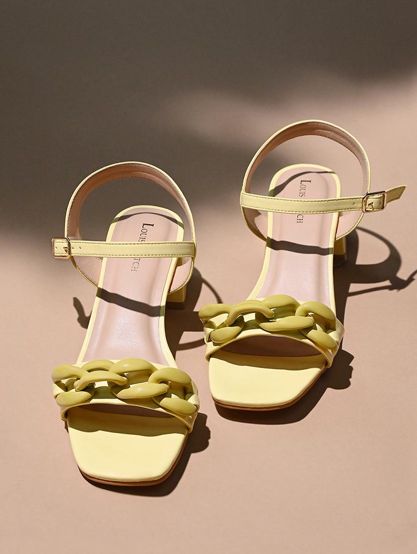 women solid back strap block sandal - 21980911 - Standard Image - 1