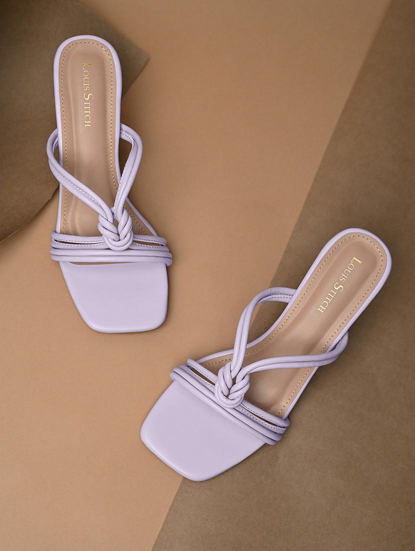 women solid slip on heels - 21980919 - Standard Image - 1