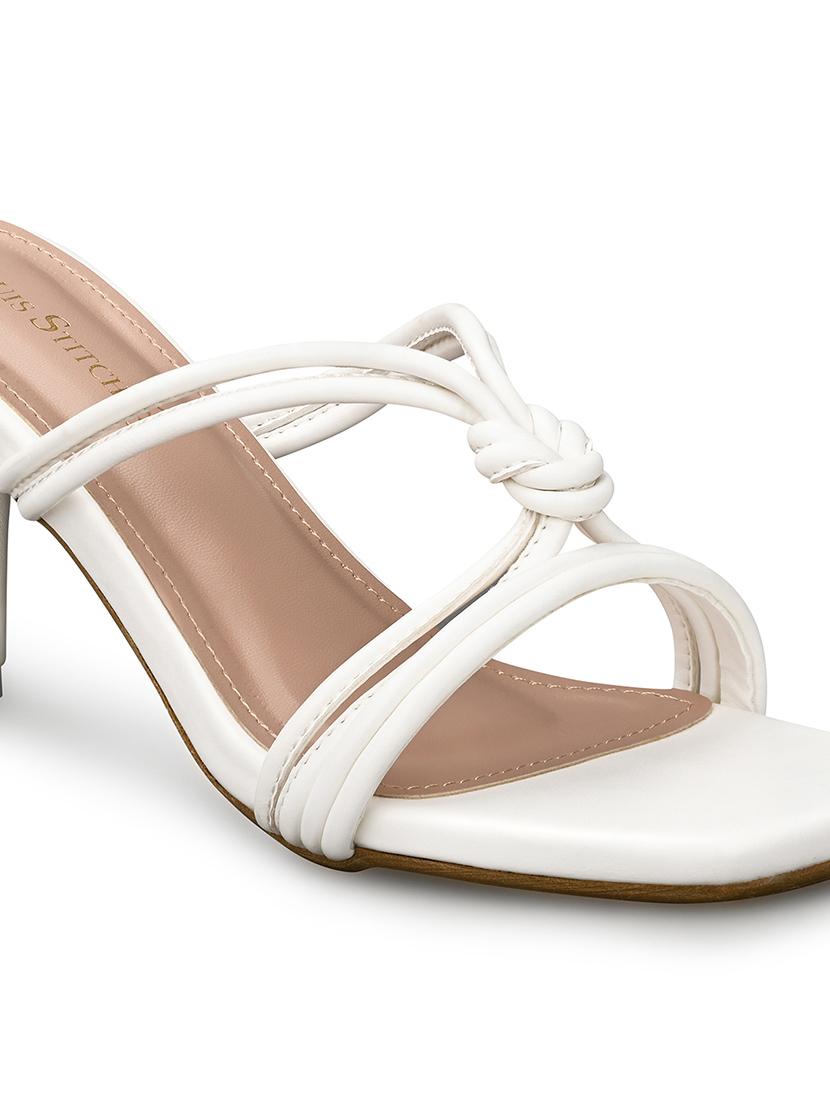 women solid slip on heels - 21980920 - Standard Image - 4