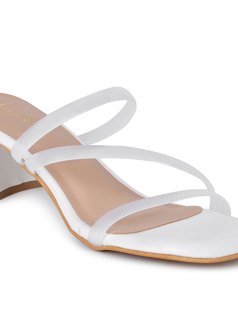 women solid slip on block heels - 21980923 - Standard Image - 4
