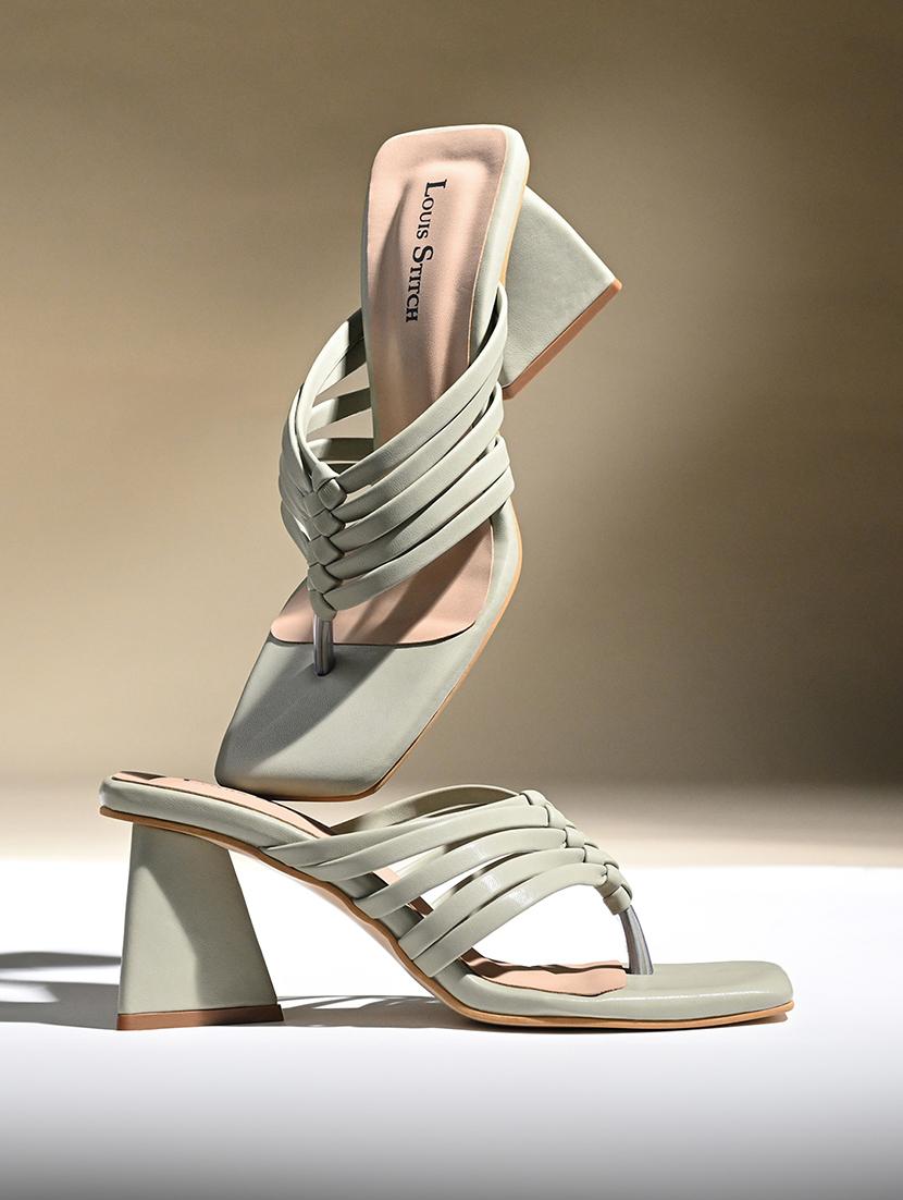women solid slip on block heels - 21980926 - Zoom Image - 0