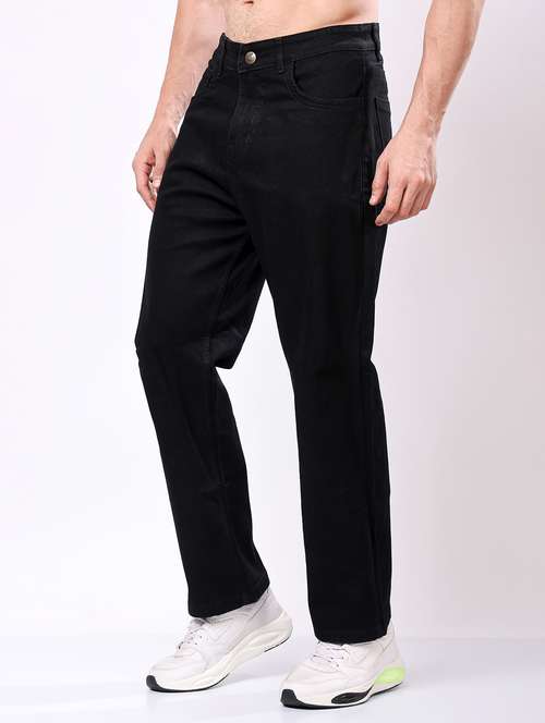 men black mid rise full length jeans - 21980958 -  Standard Image - 0