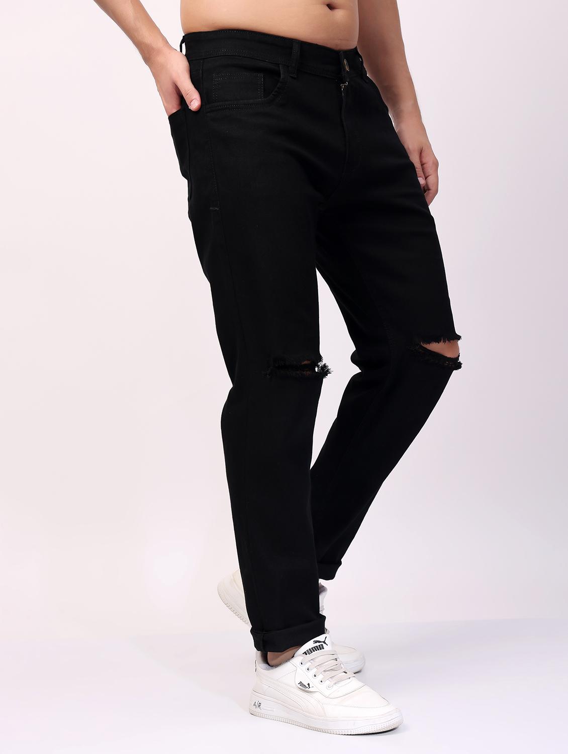 men black mid rise full length jeans - 21980963 -  Standard Image - 1