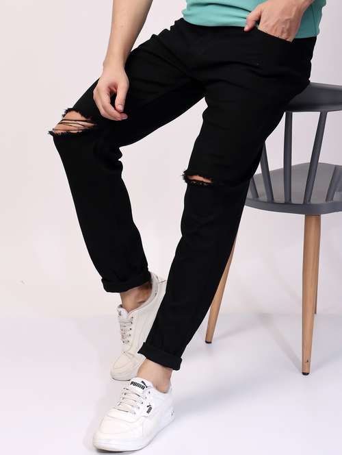 men solid mid rise slim fit jean - 21980985 -  Standard Image - 0