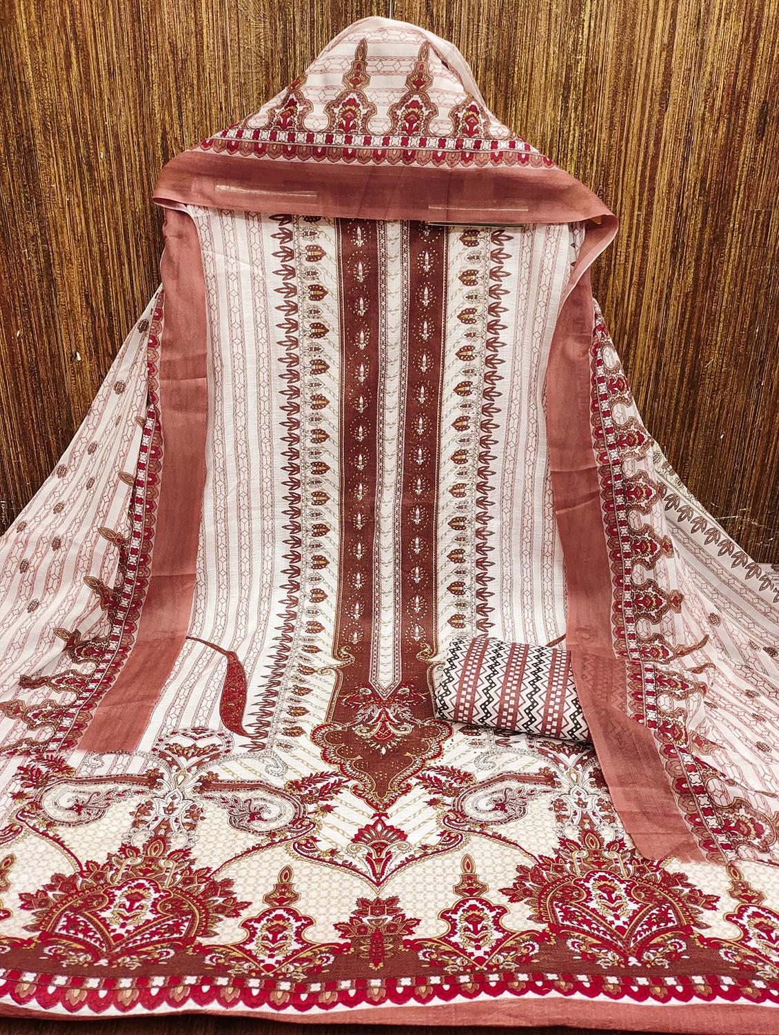 women printed unstitched suit set - 21981218 - Standard Image - 1