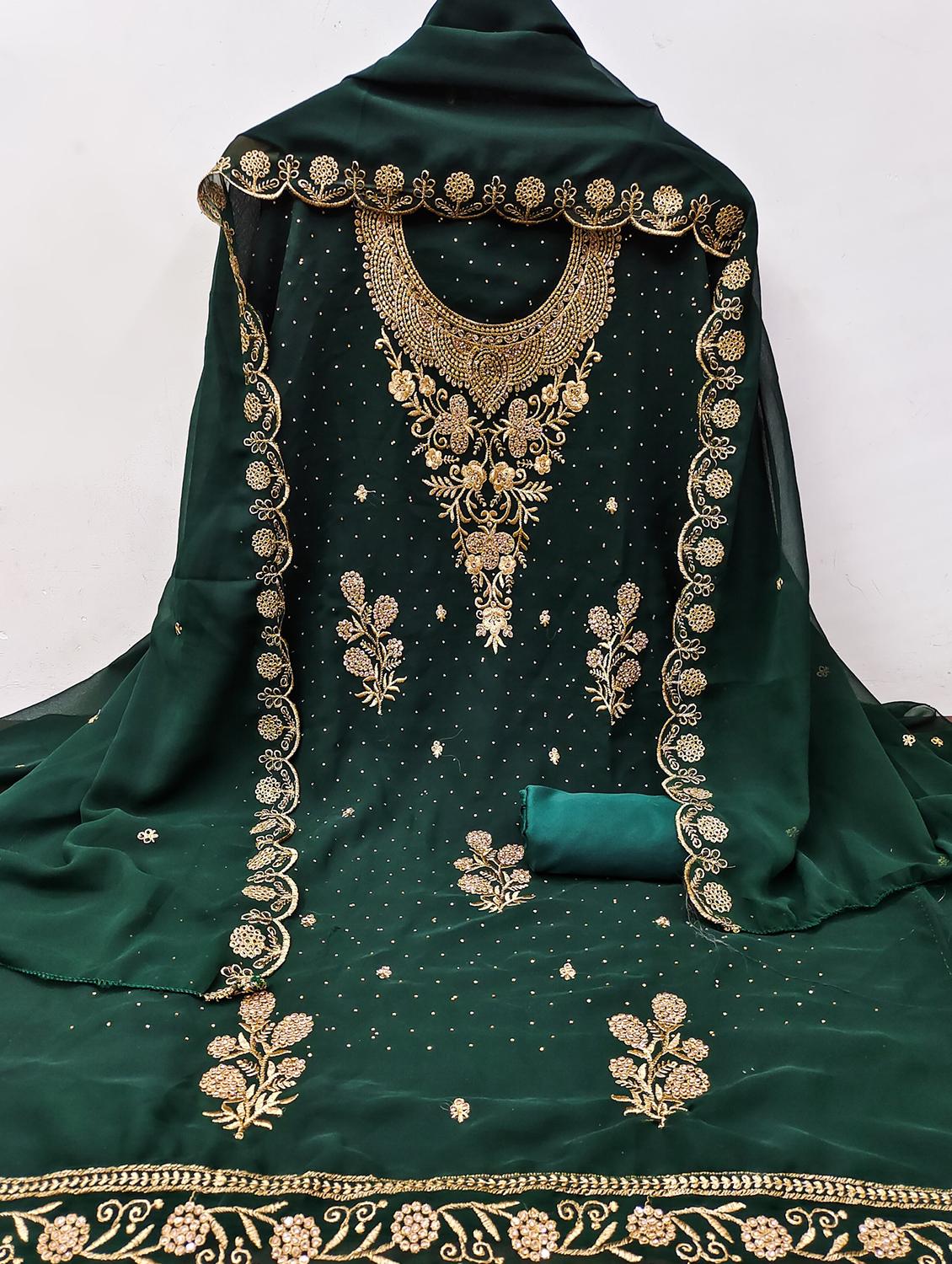 women embroidered unstitched suit set - 21981220 -  Standard Image - 1