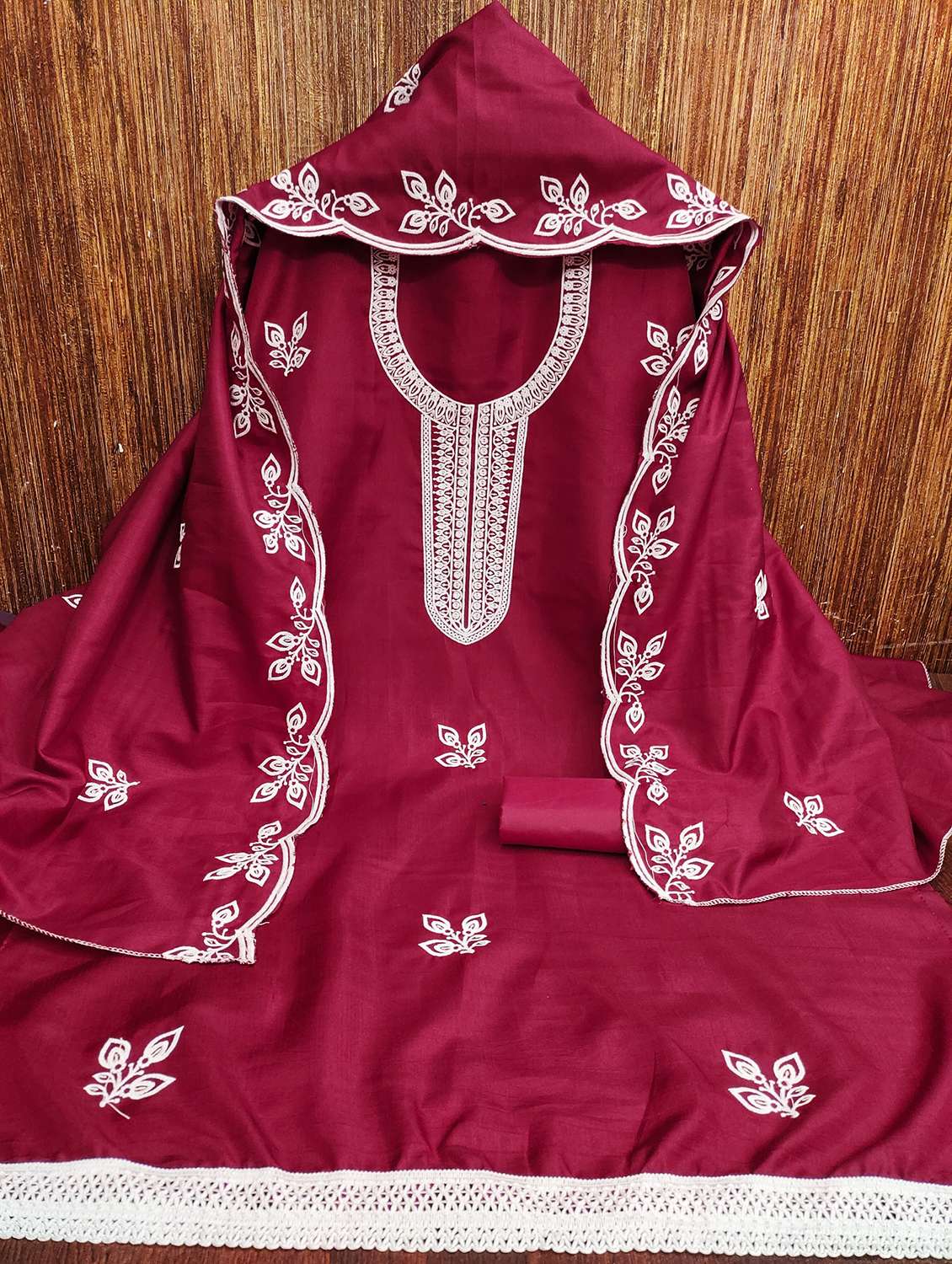 women embroidered unstitched suit set - 21981225 -  Standard Image - 1