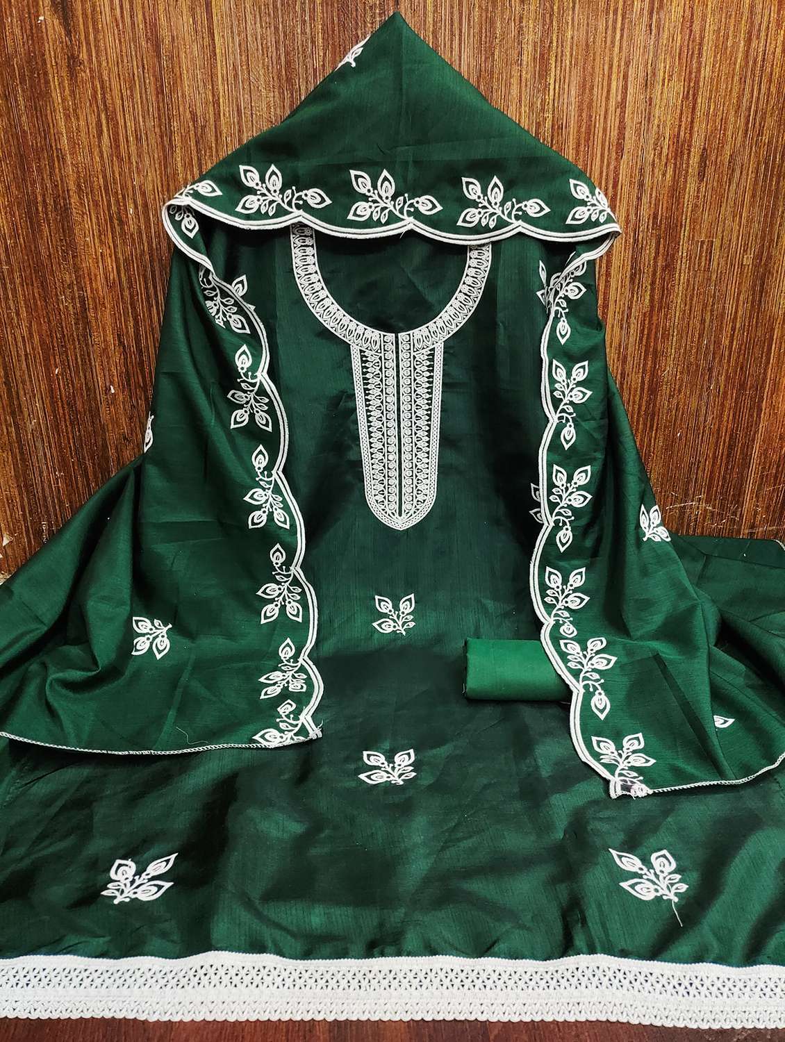 women embroidered unstitched suit set - 21981228 -  Standard Image - 1