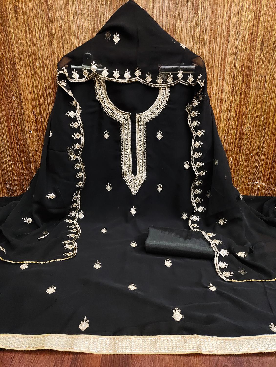 women embroidered unstitched suit set - 21981238 -  Standard Image - 1