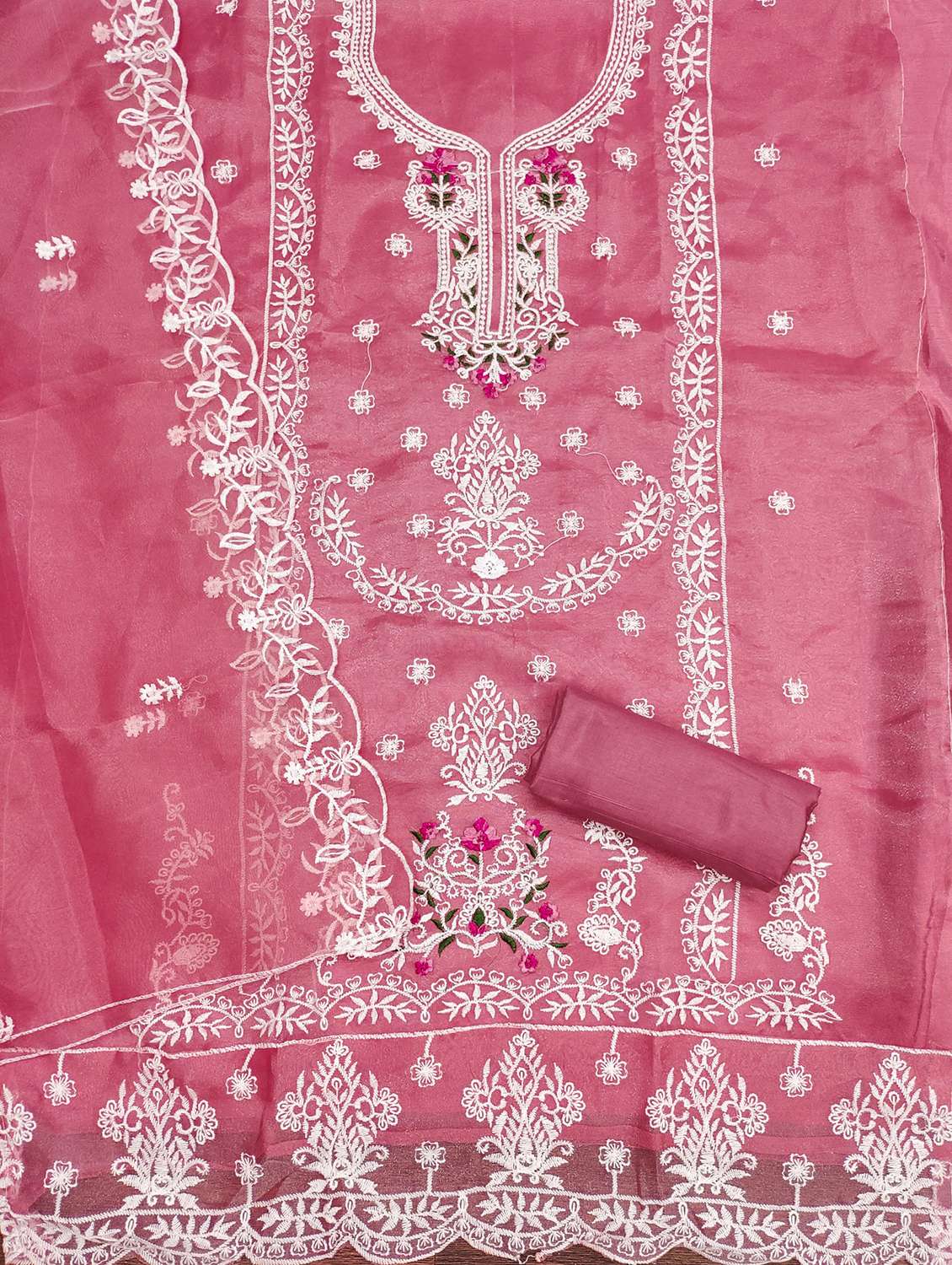 women embroidered unstitched suit set - 21981416 -  Standard Image - 1